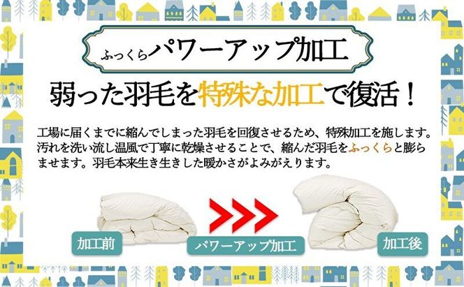 羽毛布団シングル（北欧調）掛け布団日本製ダウン90％1.0kg立体キルトコーラル 寝具 ピュアダウン 軽い 暖かい 保温力 足先ポカポカ フィット性 軽量 片寄防止 冬 冬用 