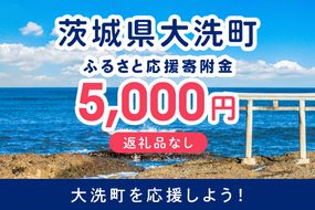【返礼品なしのご寄附】 茨城県大洗町 1口 5,000円 茨城県 大洗町 応援寄附金 寄附のみ