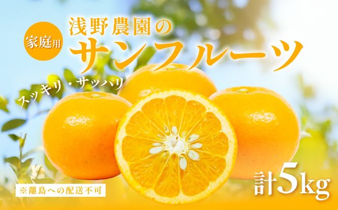 【先行予約】【家庭用】浅野農園のサンフルーツ計5kg ※離島への配送不可（2027年3月中旬頃より順次発送予定）IKTAC010