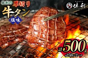 牛タン 2mm スライス 塩味 タン先 500g ×1p [佐利 宮城県 南三陸町 m304amh580026] 牛肉 精肉 牛たん 牛たん塩 牛タン塩 タン 肉 薄切り 薄切 赤身 たん先 焼肉 焼き肉 タン塩 たん塩 冷凍