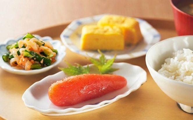 希少国産卵・オリジナル辛子明太子一本物320ｇ【博多辛子明太子の島本】 《築上町》【株式会社島本食品】[ABCR031]