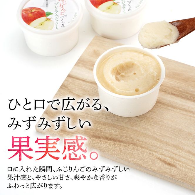 大河原町産ふじりんごジェラート10個セット ジェラート アイス りんご リンゴ 林檎 ふじ 菓子 お菓子 おやつ スイーツ デザート 宮城県 大河原町