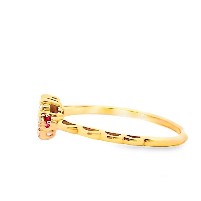 K18 DIA ルビー　パヴェリング　0.10ＣＴ　RADR-5318DI-Y　188-123