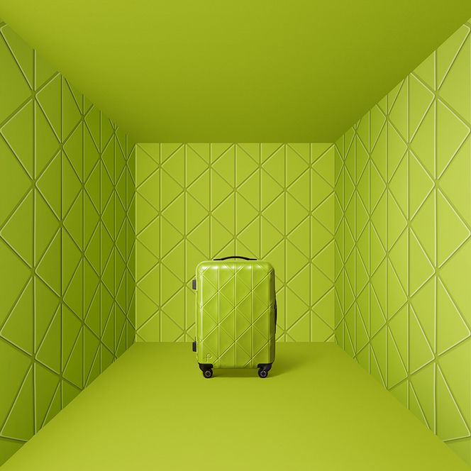 KOHRY2 68 TR 01484 (04 ライムグリーン) スーツケース 国産 日本製 96L キャリー バッグ キャスターストッパー 長期旅行 PROTECA 北海道 赤平市