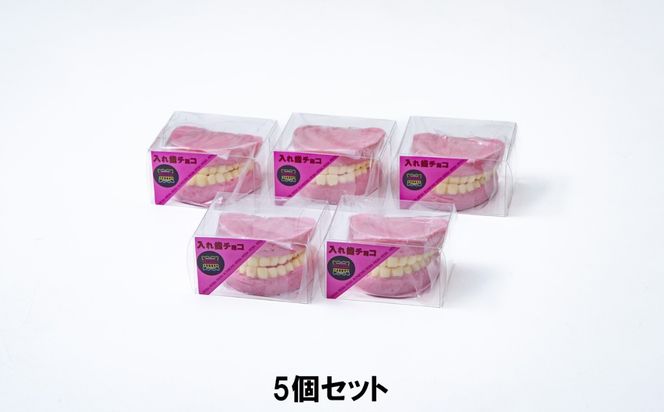 ハロウィン・バレンタインデーチョコレートのニューウェーブ。あなたと一緒にいればー「入れ歯チョコレート」（5個セット）ハロウィンの仮装に。バレンタインデーのサプライズに。【チョコ チョコレート サプライズ ギフト 贈り物 ハロウィン バレンタイン プレゼント ストロベリー 苺チョコ おいしい 楽しい 仮装 ファミリー 家族 パーティ こども BonBons 三重県 四日市市 ふるさと納税】