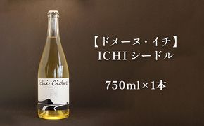 【ドメーヌ・イチ】ICHI シードル 750ml×1本 お酒 アルコール 晩酌 希少 紅玉りんご ナチュール製法 自然酵母発酵 無濾過 亜硫酸無添加 瓶内二次発酵 辛口 フルーティー 食前酒 [株式会社 自然農園]
