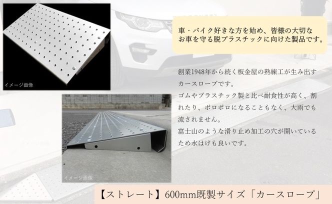 【ストレート】既製サイズ「カースロープ」(600mm)	