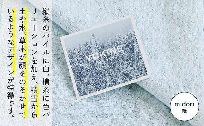 099H3995-1 SHINTO TOWEL「ユキネ・フェイスタオル」midori（緑）3枚セット 【オーガニックコットン100% 国産 吸水 普段使い シンプル 日用品 家族 ファミリー】