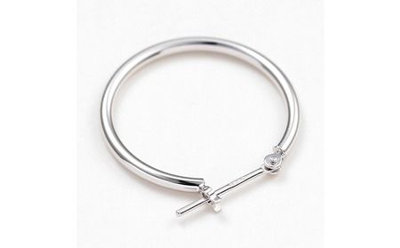 プラチナ900 　フープピアス　1.5×13　120329 SWAE018