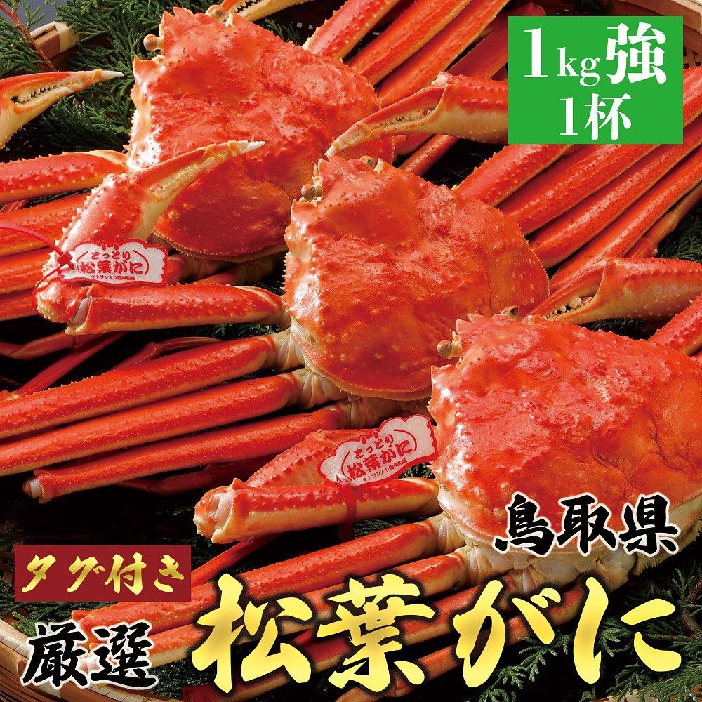 756.[ボイル]≪2025年11月発送≫ 特撰 松葉がに[ブランドタグ付き]1kg超の大きいサイズ 食べ応えあり 特大1杯 313726_BS001VC02