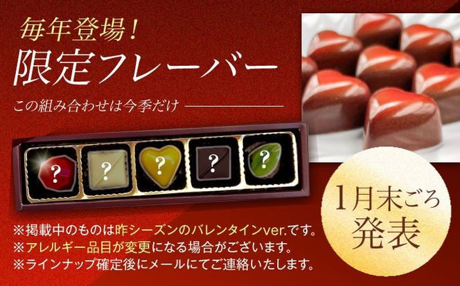 【2026年2月～発送】ボンボンショコラ 5個入り / チョコ チョコレート お菓子 バレンタイン/ 南島原市 / 本田屋かすてら本舗 [SAW031]