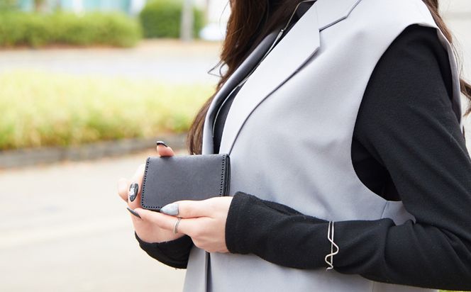 豊岡財布 haaki Leather コインパース HLW304 / ネロ / コインケース 小銭入れ カード入れ 手のひらサイズ 財布 サイフ ブランド 牛皮革 プエブロレザー 革 メンズ レディース ハンドメイド 手作り 木和田正昭商店