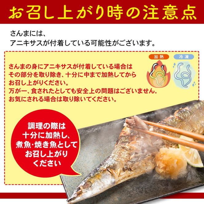 さんま 1kg 8尾～12尾 冷蔵 鮮秋刀魚 発送期日2024年9月～2024年11月下旬 三陸 岩手 大船渡市 サンマ 秋刀魚 生 [kama014]	