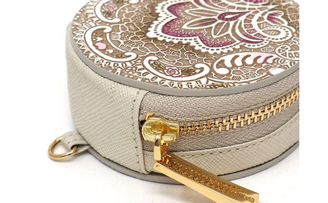 【文庫屋大関】マカロンポーチ アンティークレース＜ピオニー＞【皮革工芸品】 ポーチ ミニポーチ 小物入れ アクセサリー入れ イヤホン入れ 収納 保管ケース 手のひらサイズ  本革 革 皮革 工芸品 工芸 雑貨 ギフト プレゼント 日本製 東京