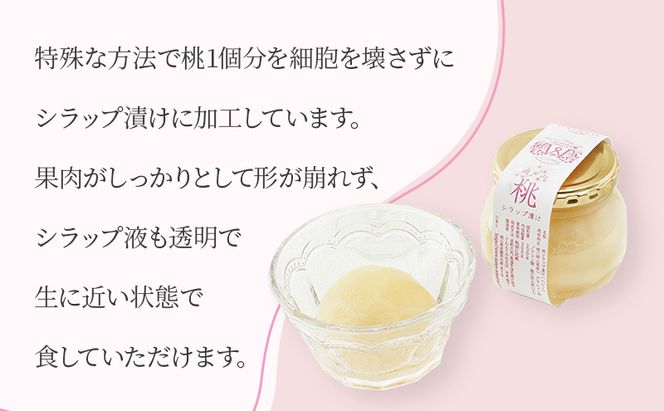 桃 まるごと ひとつシラップ漬け （ビン詰め）200g×2個 シロップ漬け コンフィチュール 果物 もも 桃 フルーツ 