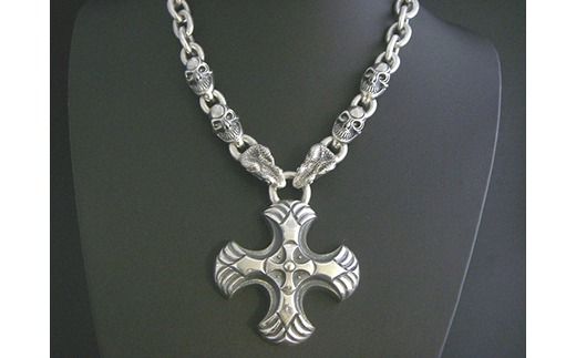 Triple cross necklace