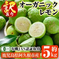 数量限定！有機JAS 訳ありオーガニックレモン(約5kg) 国産 訳あり レモン 檸檬 果実 果物 フルーツ 柑橘 デザート 期間限定 有機栽培 健康志向 【中村農場】akn084-02