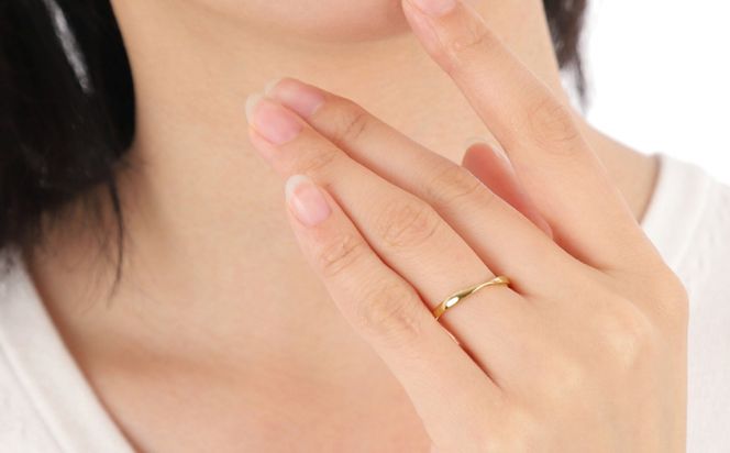 K18 地金デザインリング　R3939-Y【サイズ：3号～20号（0.5号刻み対応可）】  指輪 リング ジュエリー プレゼント ギフト 贈り物