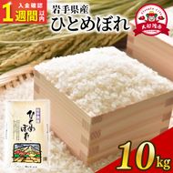 【スピード発送】 ひとめぼれ 10kg 岩手県産 米 白米 はくまい コメ rice ごはん 常温 常温保存 保存 農家 農作物 栄養 夕飯 大船渡 三陸 岩手県 国産
