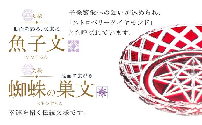 ＜選べる＞島津薩摩切子 中皿 C-60　K010-053_SKU