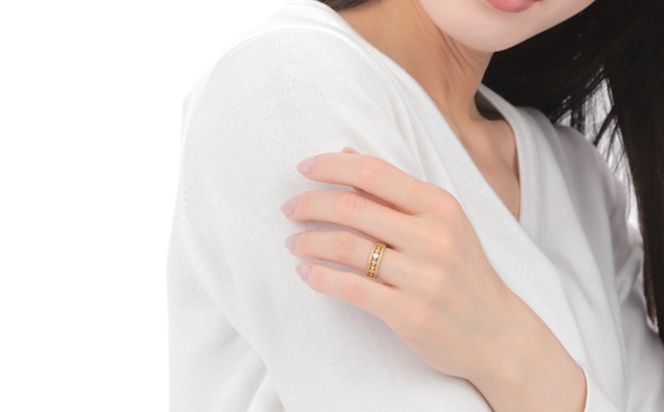 セブン クラブ ダイヤリング　0.07CT　R3987DI-Y　イエローゴールド【サイズ：7号～18号（0.5号刻み対応可）】 ダイヤモンド 指輪 リング ギフト プレゼント 贈り物 K18 YG