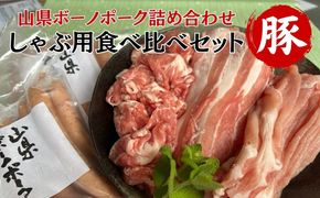 山県ボーノポーク詰め合わせ『しゃぶ用食べ比べセット』 [No.776]