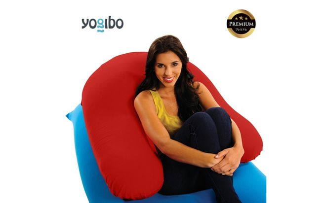 Yogibo Support Premium（ヨギボー サポート プレミアム）＜レッド＞【ビーズクッション ビーズ 座椅子 椅子 クッション ビーズソファー ビーズソファ 新生活 プレゼント インテリア 家具 ベッド ゲーム】-[G786-20]