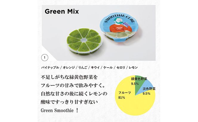 スムージーキューブ/10パックセット/GreenSet