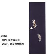 【47都道府県着物応援プロジェクト】 新潟県 京手描友禅 付下げ着尺 261009_A-BR015