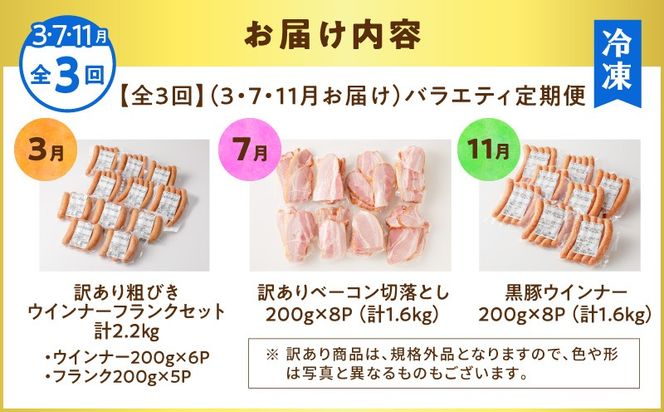 【全3回】バラエティ定期便（3・7・11月お届け）　K161-T05