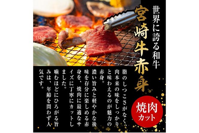 宮崎牛 赤身カット 焼肉 (計2kg・500g×4) 焼肉 お肉 牛肉 黒毛和牛 宮崎牛 ブランド和牛 冷凍 国産 モモ ウデ 宮崎県産 【YM-28】【YAMATO株式会社】