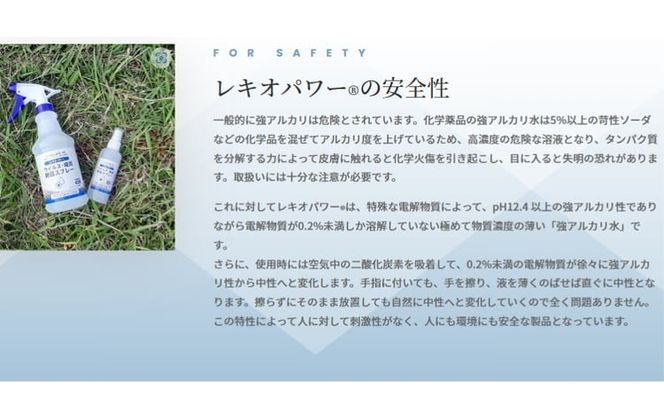レキオパワー除菌スプレー（480ml×1本&100ml×2本）