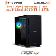 パソコン工房 4年間物損保証 ミニタワーゲーミングPC Core Ultra 7/5070 Ti/No.374 322032_EE118