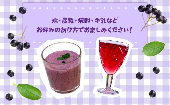 北海道 伊達 大滝産 アロニア ジュース 500ml 2本 果汁 果実飲料 飲料 飲み物 フルーツ スーパーフード ポリフェノール