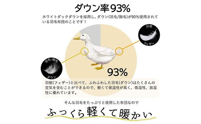 【羽毛布団専門店】羽毛掛け布団シングルダウン93％1.2kg2層キルト羽毛ふとんホワイト花柄パイピン 寝具 プレミアムダウン 高品質 おしゃれ 柄物 暖かい 暖気が逃げない 滑らかな肌さわり 