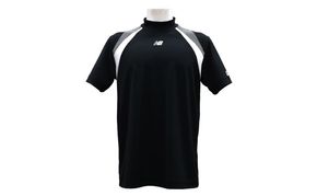 ニューバランスゴルフ ウェア 半袖 モックネックシャツ メンズ UVカット ブラック 012-6166002