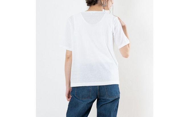 レディースカットソー 半袖 オフホワイト L 312011_CS002VC05