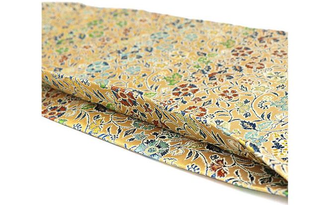 【高島屋選定品】＜龍村美術織物＞仕立て名古屋帯 早雲寺文台裂（金） 261009_A-ADK009