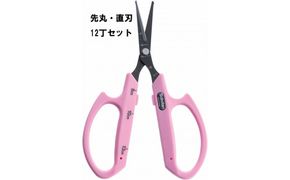 N-50 ぶどうお手入れ鋏先丸直刃12丁セット