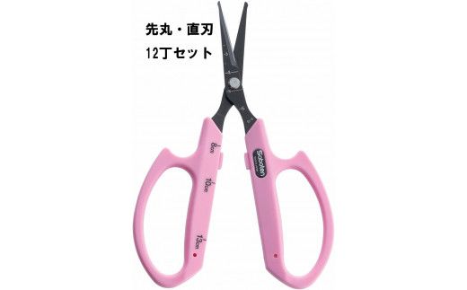 N-50 ぶどうお手入れ鋏先丸直刃12丁セット