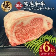 G1573 A5/A4等級 黒毛和牛 サーロインステーキカット 合計6kg（250g×24P）【極味付け肉】