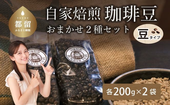 CA004　自家焙煎豆 豆のまま　おまかせ２種類