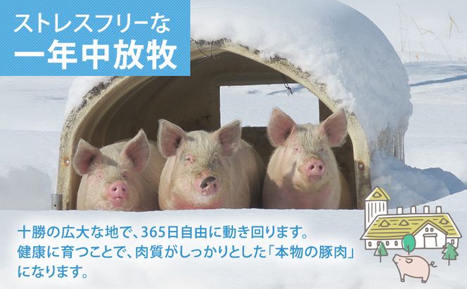 北海道十勝の放牧豚”遊ぶた” ロース しゃぶしゃぶ 400g［遊牧舎］【 豚 豚肉 しゃぶしゃぶ すき焼き 北海道 十勝 幕別 送料無料 】