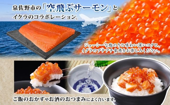 010B1735 特製醤油タレ サーモンいくらのルイベ漬け 合計340g【小分け 85g×4P おつまみ 晩酌 お酒のあて ご飯のお供 北国からの贈り物】