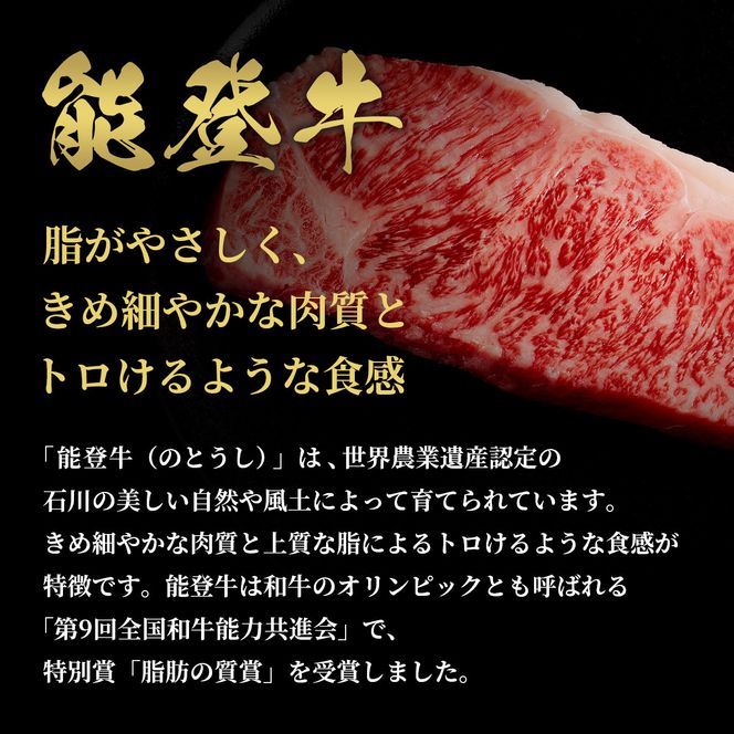 【和牛セレブ】能登牛 サーロインステーキ 240g お肉ギフト専門店 石川県 能美市 172111_DB001