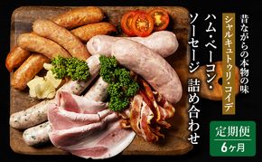 定期便 6ヶ月 ハム ベーコン ソーセージ 詰め合わせ シャルキュトゥリ・コイデ ウィンナー ウインナー 肉 お肉 豚 サラミ 食べ比べ セット 6回 お楽しみ 