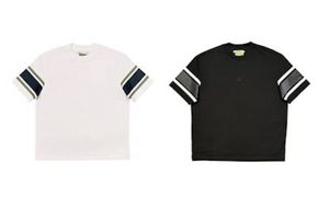 【Lサイズ】サスティナブルTシャツ（ボーダー）ホワイト 016641_BR004VC02