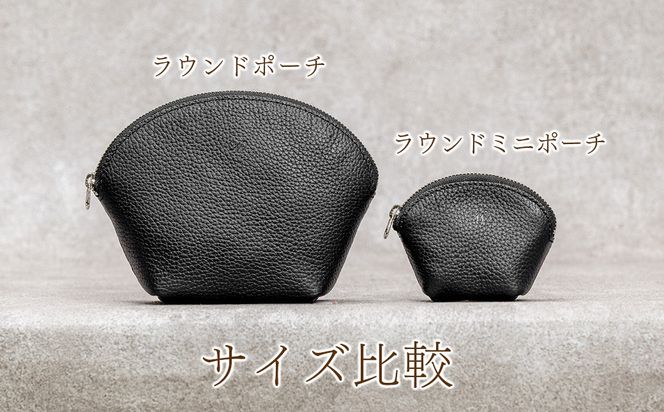本革 ラウンドミニポーチ 日本製 レザー 革製品 小銭入れ コインケース 小物 収納 Liete vivid 選べるカラー ブラック オーク オレンジ イエロー ネイビー オリーブ