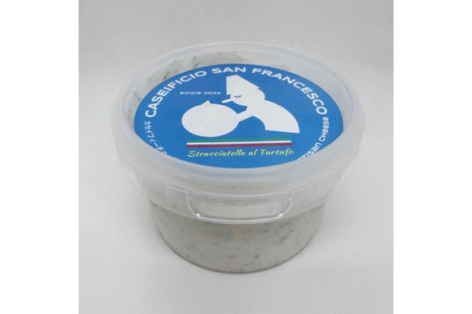 【定期便】ストラッチャテッラ（黒トリュフ入り） Stracciatella al Tartufo 200g(6カ月連続お届け) 【0073-062】