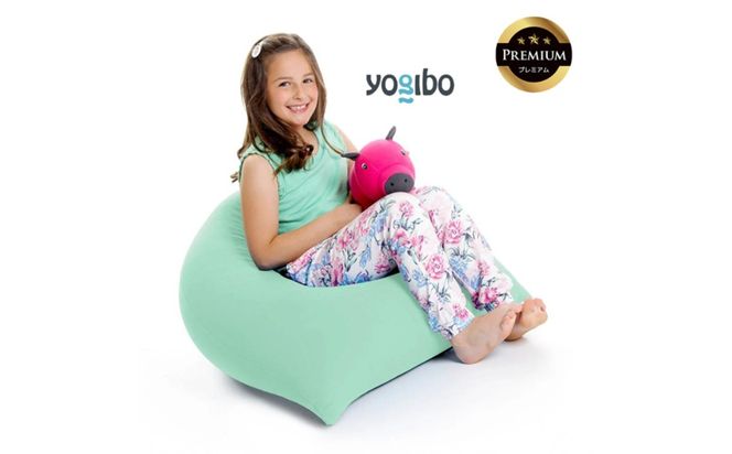Yogibo Pyramid Premium（ヨギボー ピラミッド プレミアム）＜ミント＞【ビーズクッション ビーズ 座椅子 椅子 クッション ビーズソファー ビーズソファ 新生活 プレゼント インテリア 家具 ベッド ゲーム】-[G777-17]